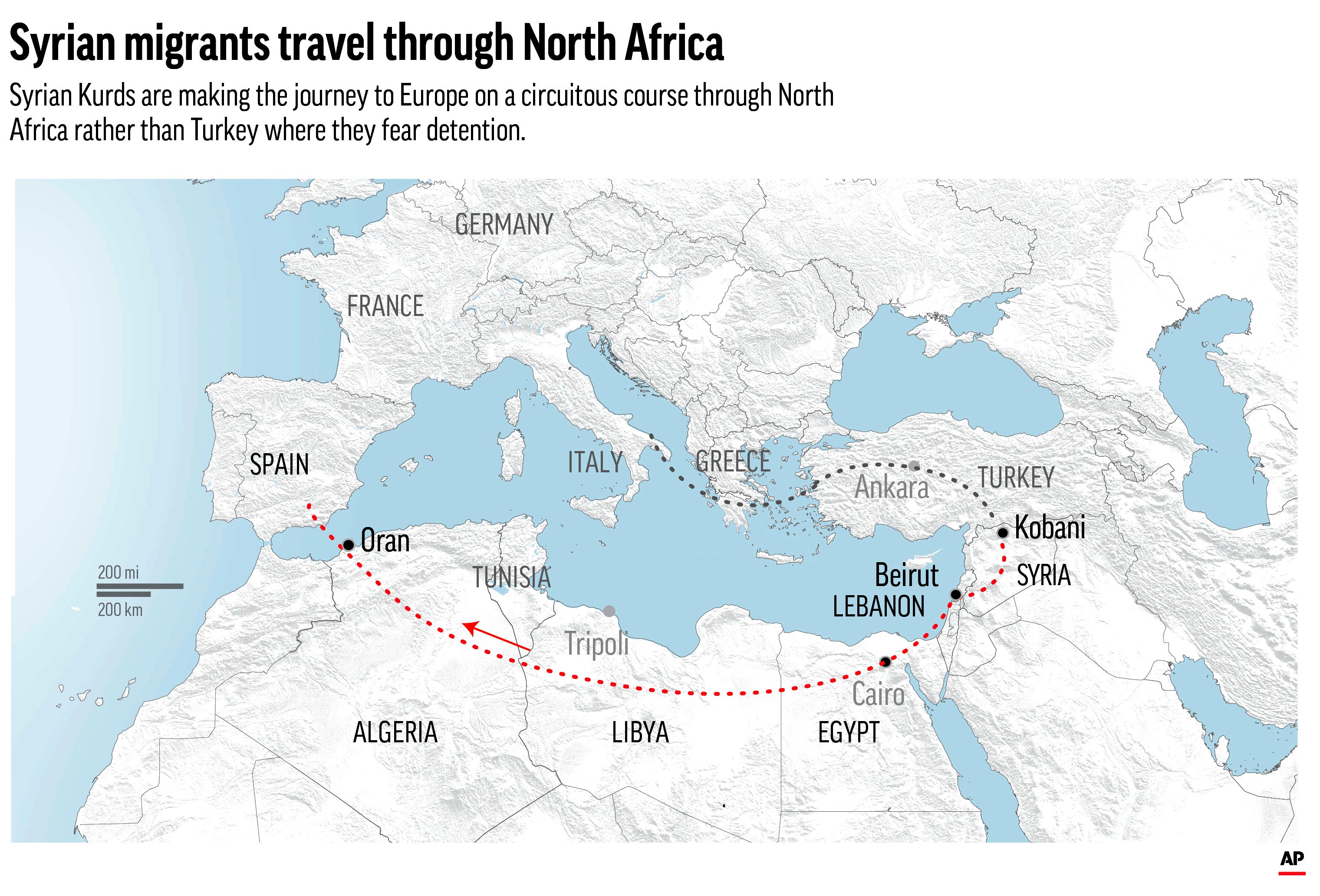 Economic pain Turkish strikes drive Syrian Kurds to Europe The